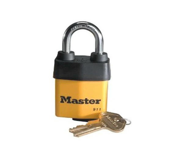 瑪斯特MasterLock 911D 可換鎖膽塑料外殼防風雨掛鎖