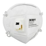 3M9001V折疊式帶閥顆粒物KN90防護口罩