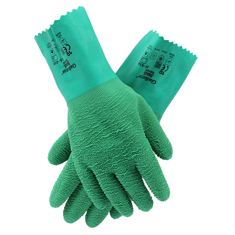 安思爾16-650丁腈防化耐高溫手套 安思爾16-650丁腈防化耐高溫手套