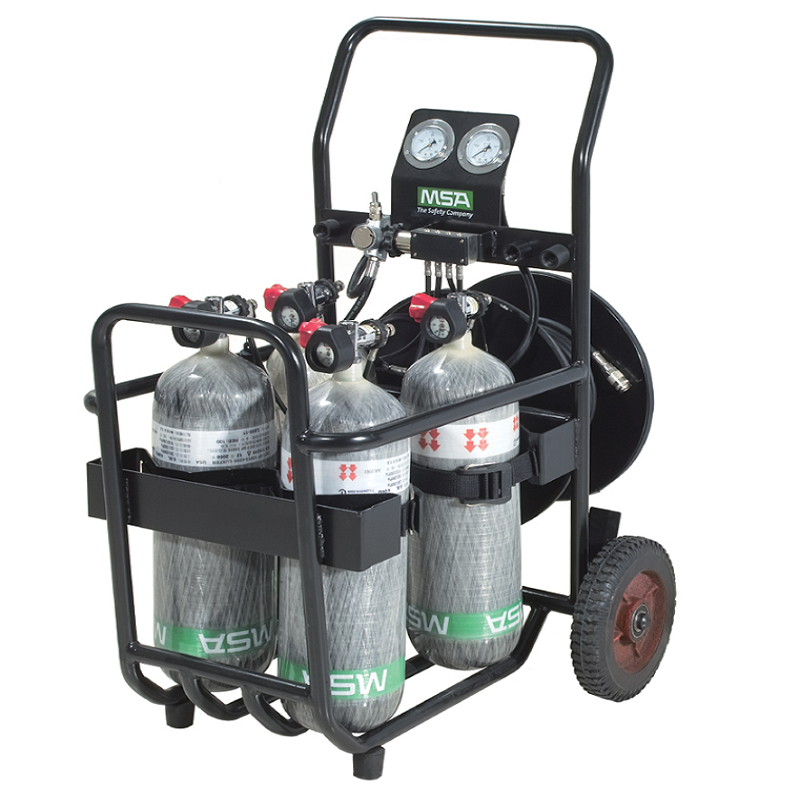 梅思安10208709四瓶式移動供氣裝置車架