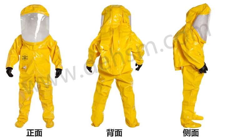 杜邦BR527T全封閉B級防化服穿戴圖片