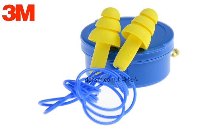 3M340-4002硅膠帶線防噪音耳塞圖片-正面