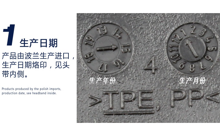 3M X5A頭戴式降噪隔音耳罩烙印生產日期