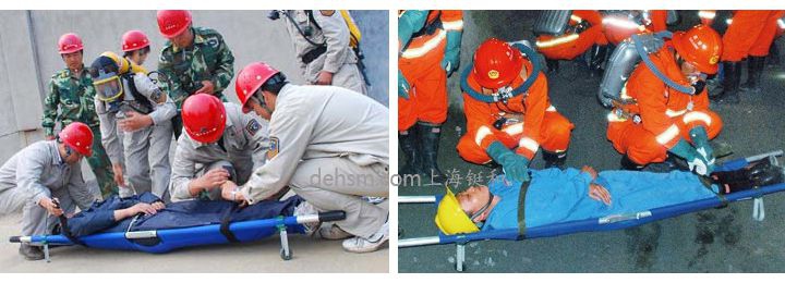 DH-Y16醫用可折疊急救擔架實物使用圖片