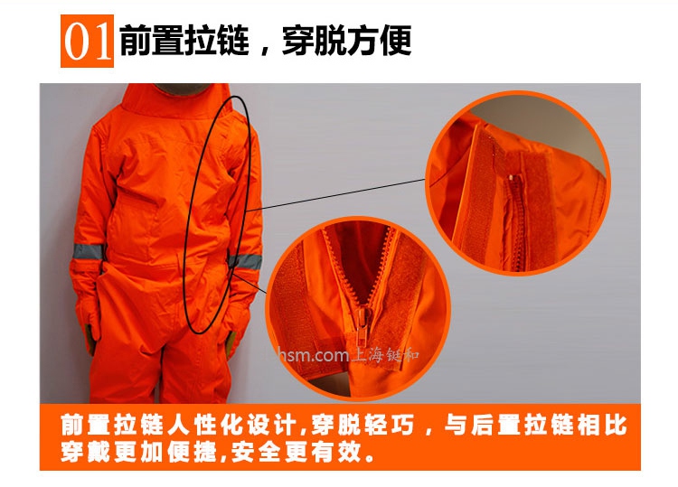 DH1030風扇型防蜂服前置拉鏈,穿脫方便