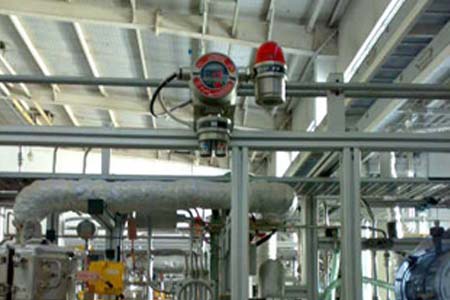 氣體探測器在化工廠安裝示意圖