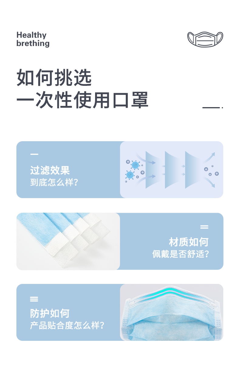 定和DH9001一次性使用無紡布口罩防護(hù)效率及材質(zhì)