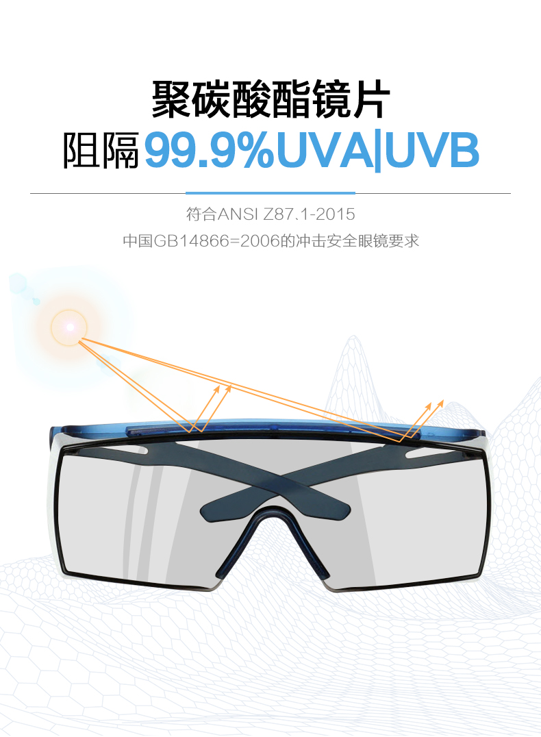 3M3701AAS防刮擦防護眼鏡圖6