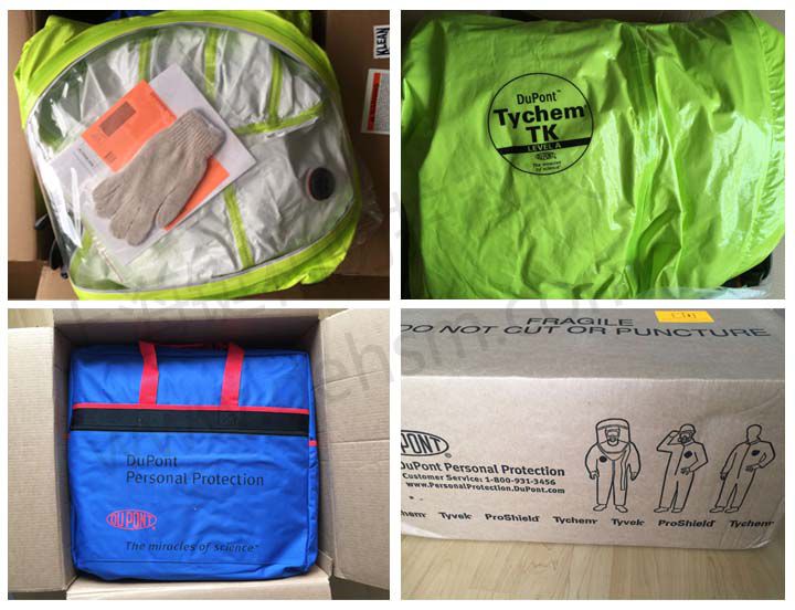杜邦TK554 A級防護服外包裝圖片